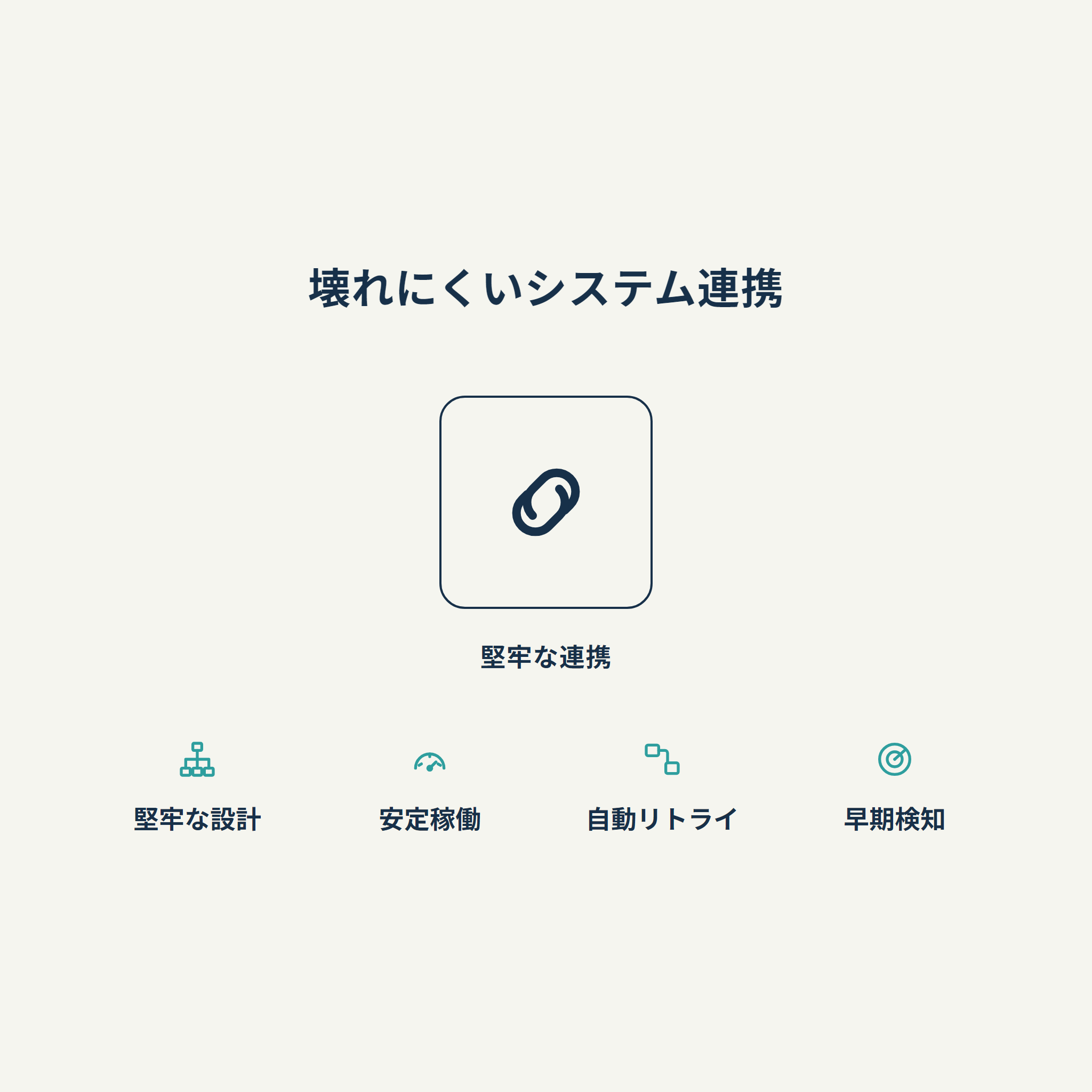 壊れにくいシステム連携
