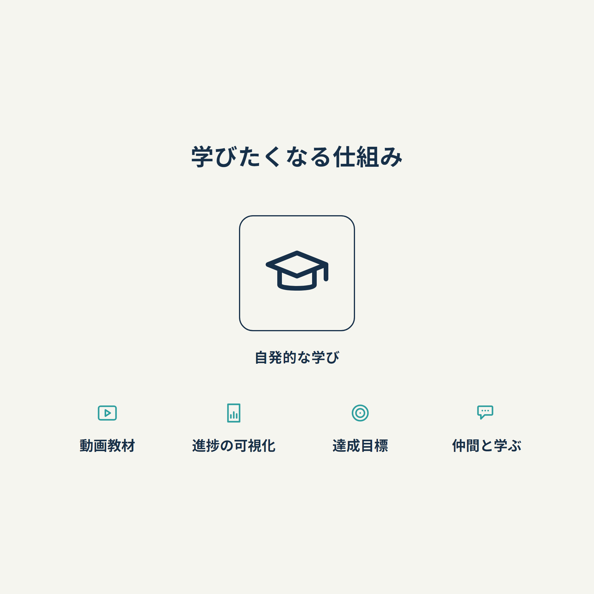 学びたくなる仕組み