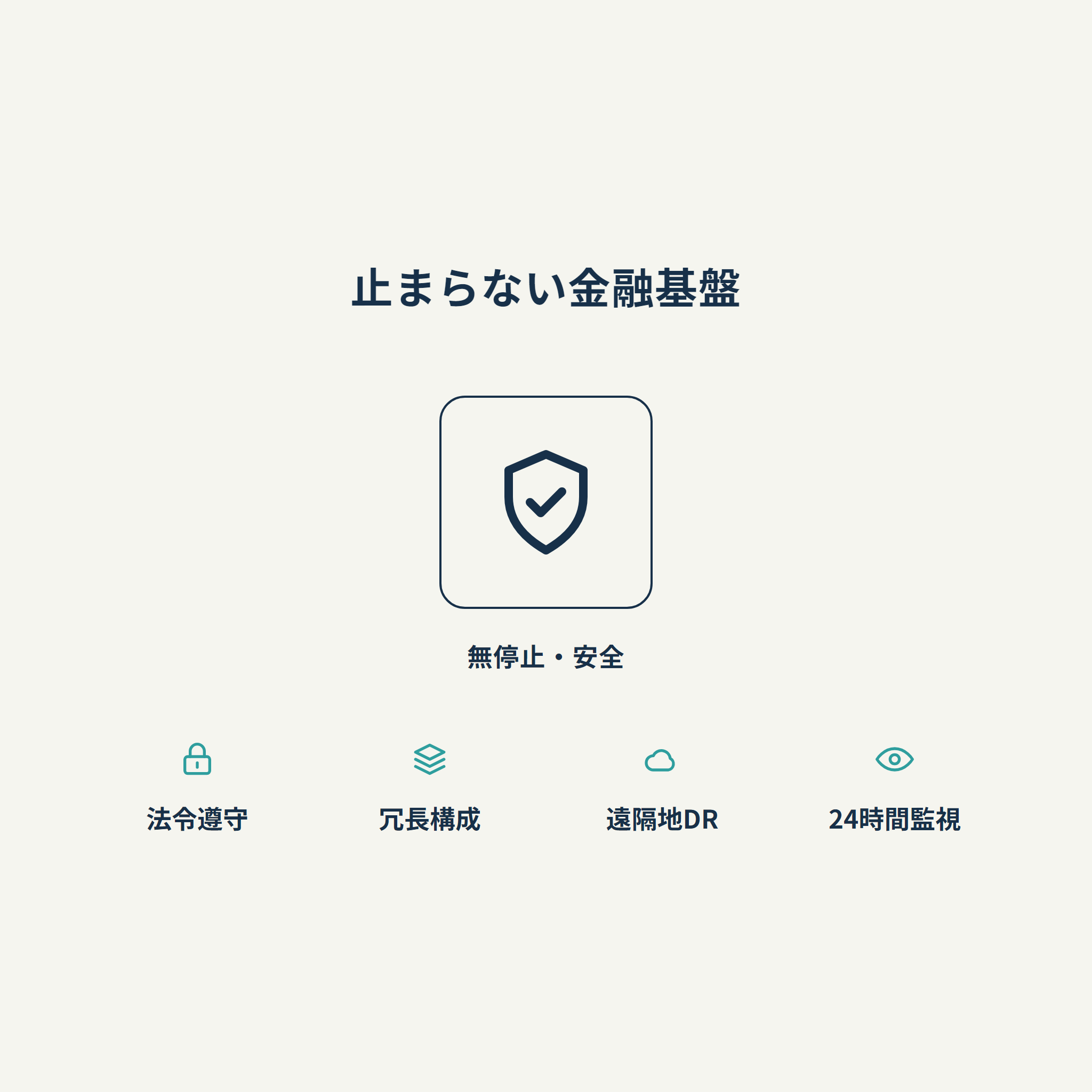 止まらない金融基盤